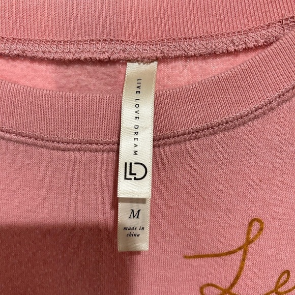 Live Love Dream “Let’s Stay in Bed” Sweatshirt - Picture 5 of 5